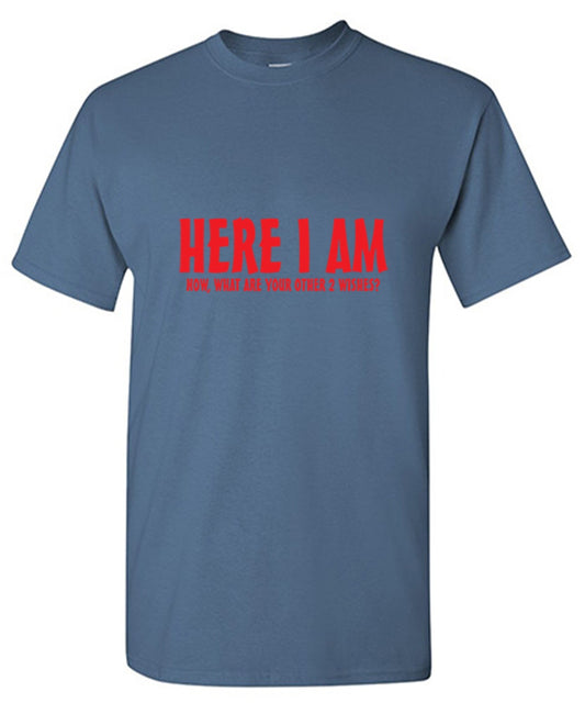 Here I Am Now What Are Your Other 2 Wishes T-Shirt - Bad Idea T-shirts