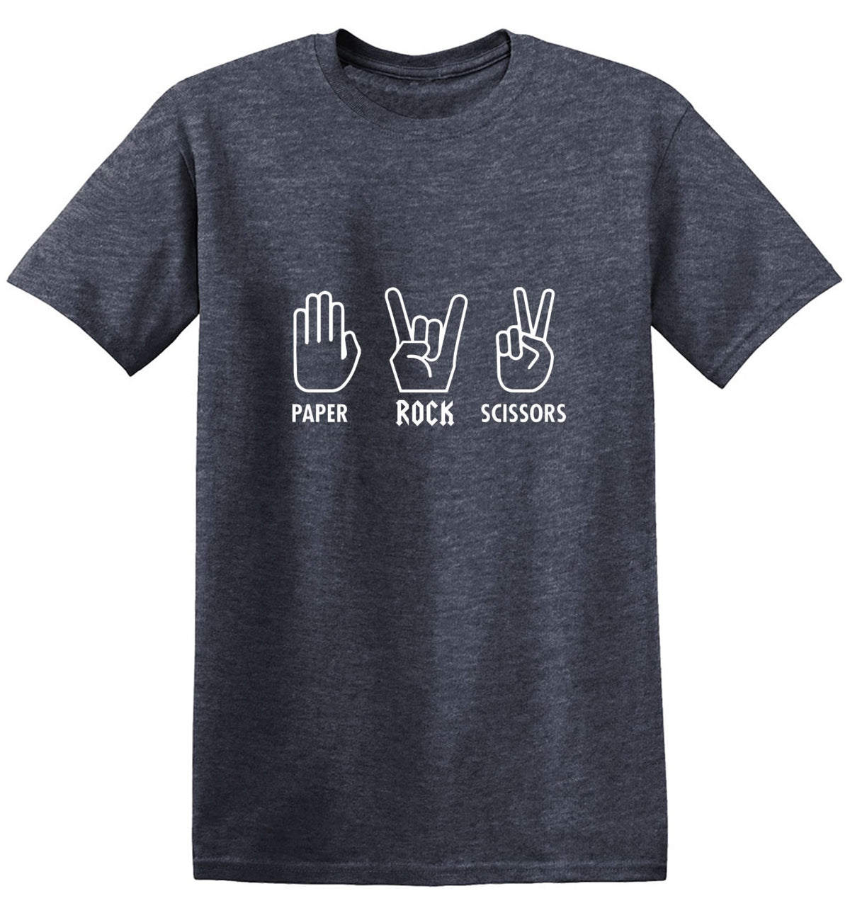 Paper Rock Scissors Sign Language T-Shirts - Bad Idea T-shirts