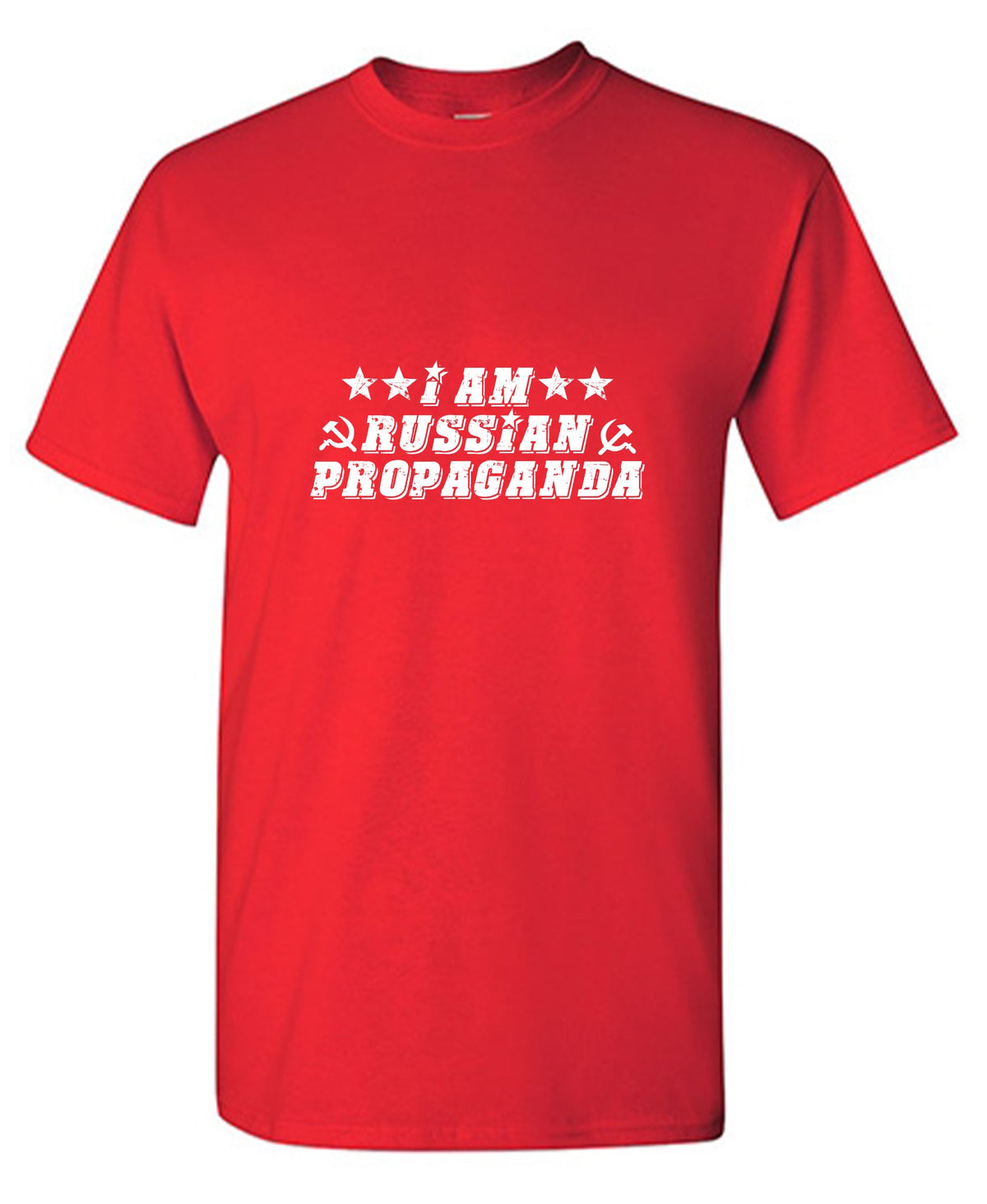 Funny T-Shirts design "I Am Russian Propaganda"