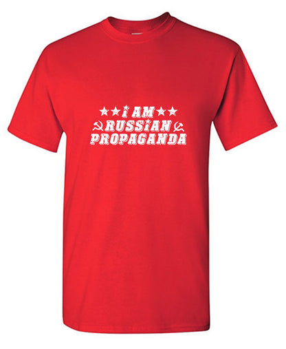 Funny T-Shirts design "I Am Russian Propaganda"