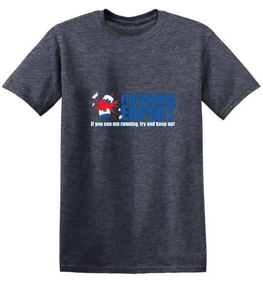 Fireworks Expert If You See Me Running T-Shirt - Bad Idea T-shirts