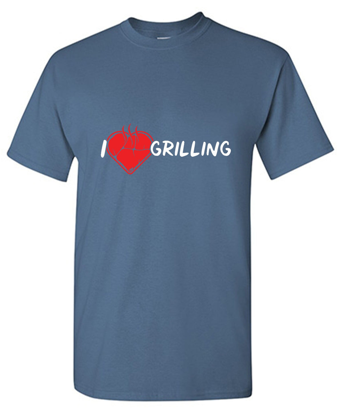 Funny T-Shirts design "I Love Grilling"