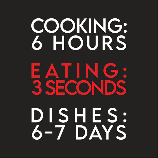 Cooking 6 Hours, Eating 3 Seconds