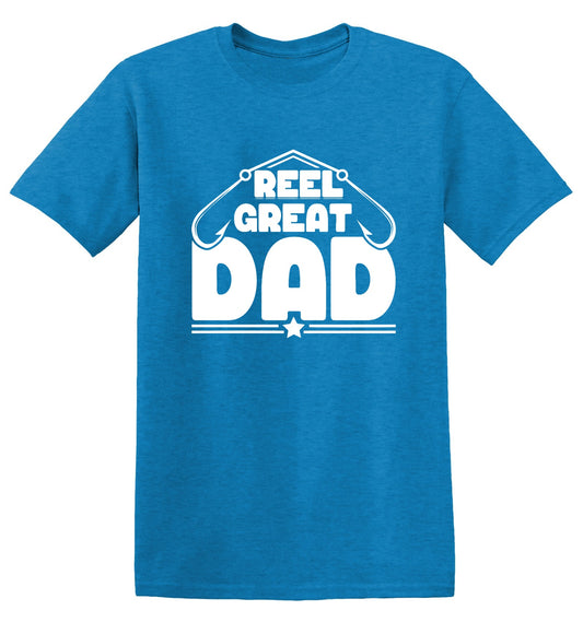 Funny T-Shirts design "Reel Great Dad!"