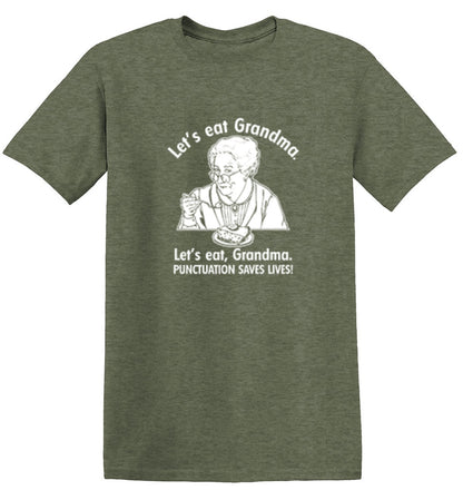 Eat Grandma Punctuation Saves Lives T-Shirt - Bad Idea T-shirts