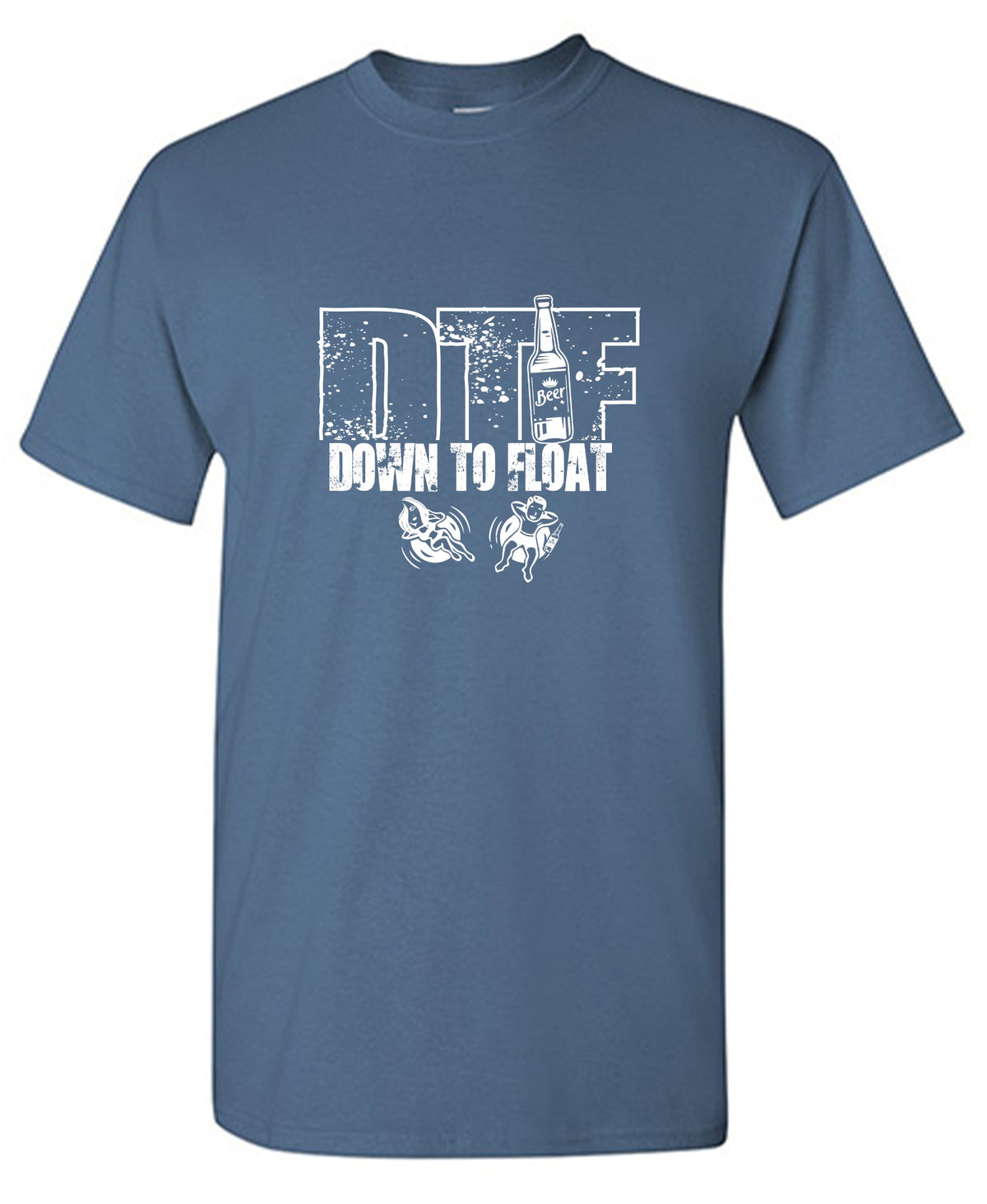 Funny T-Shirts design "Down To Flow, New"