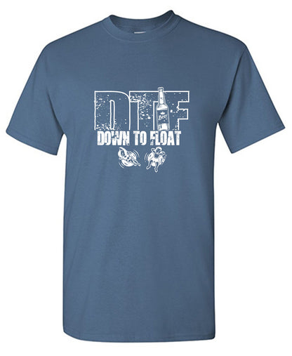 Funny T-Shirts design "Down To Flow, New"