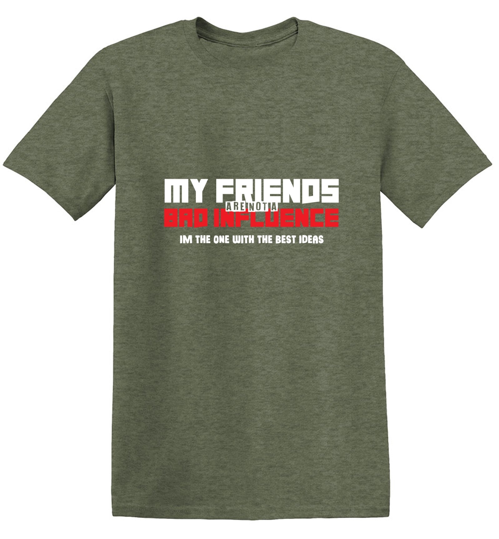 My Friends are not a Bad Influence, I am the One with the Best Ideas - Funny Graphic T Shirts