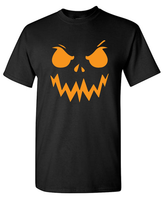 Mean Pumpkin Tee - Funny Graphic T Shirts