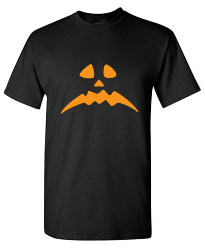 Pumpkin Frown Tee - Funny Graphic T Shirts