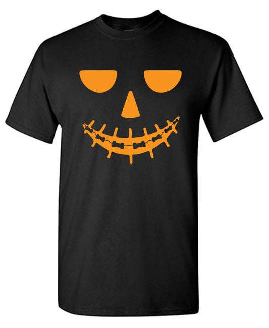 Pumpkin Braces Tee - Funny Graphic T Shirts
