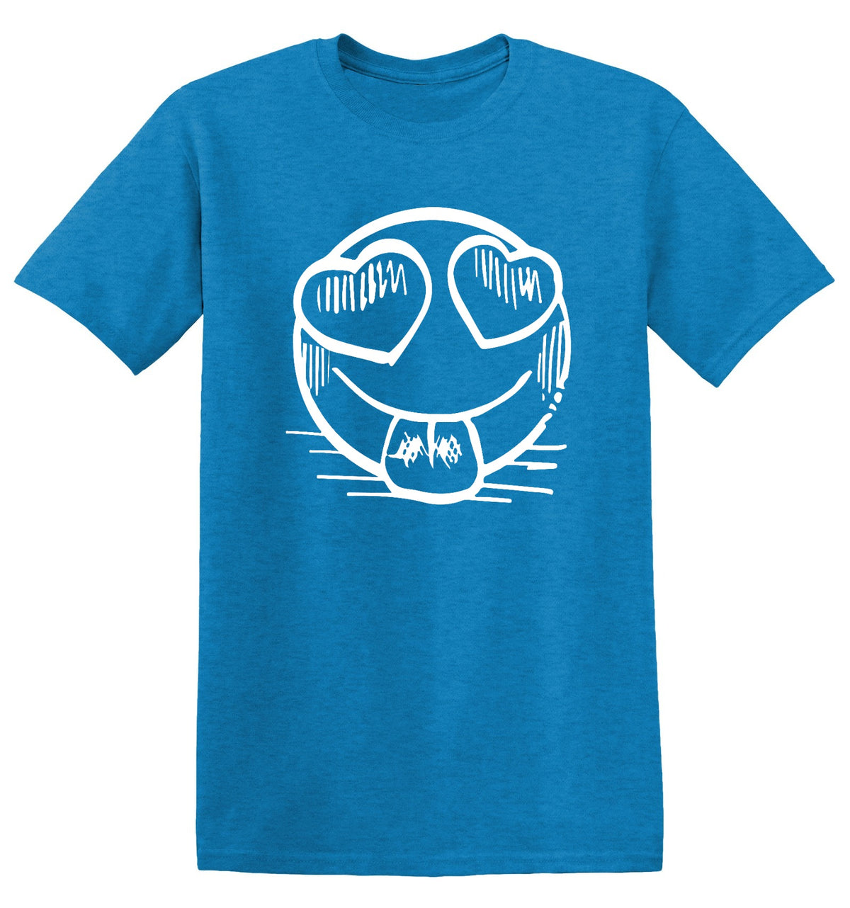 Smiley Heart Eyes Emoji Graphic Tee