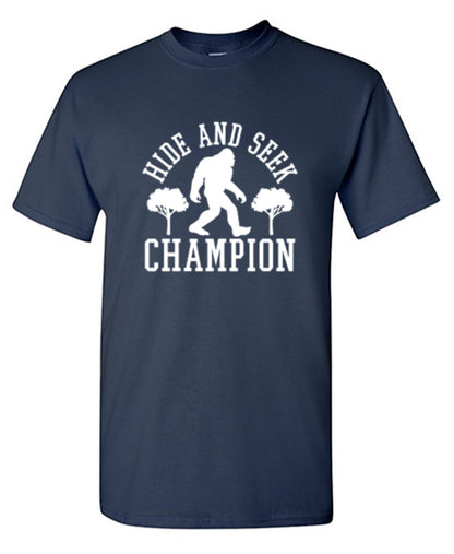 Bigfoot - Hide And Seek Champion T-Shirt - Roadkill T Shirts