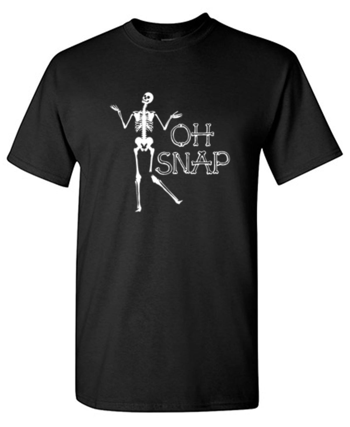 Oh Snap Skeleton T-Shirt For Men & Women - Bad Idea Tshirt