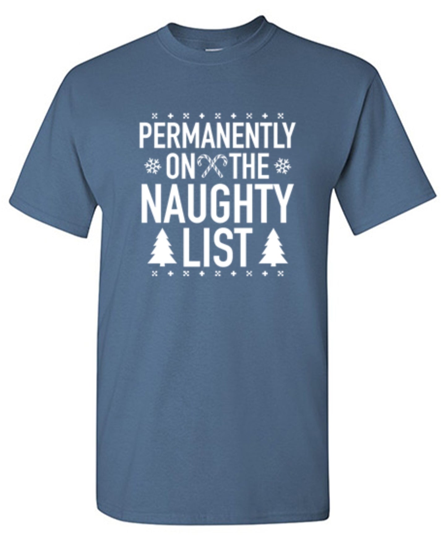 Permanently On The Naughty List T-shirt | Bad Idea T-shirts