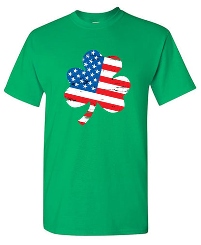 Clover Shaped American Flag - Roadkill T Shirts