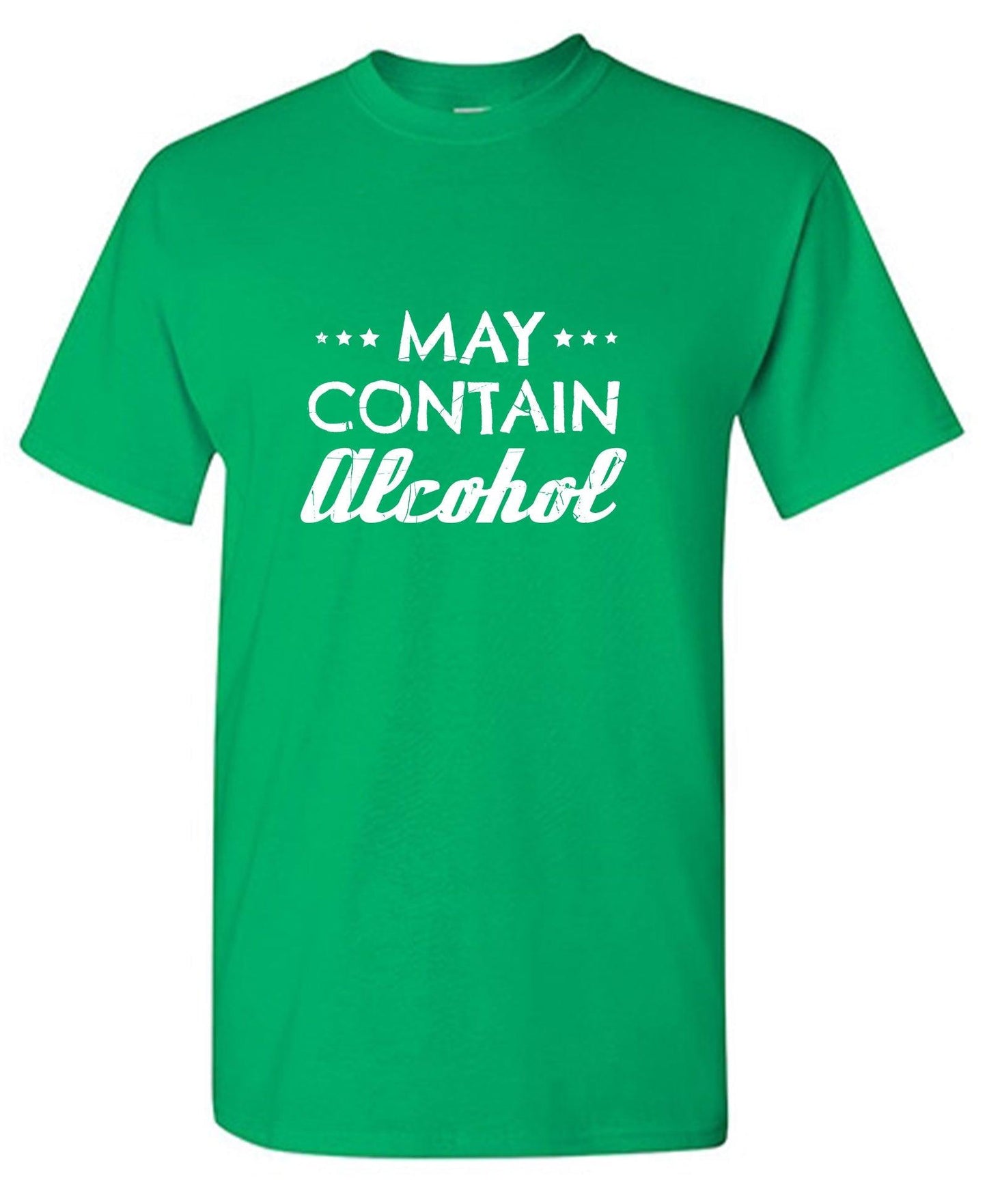 Funny T-Shirts design "May Contain Alcohol"
