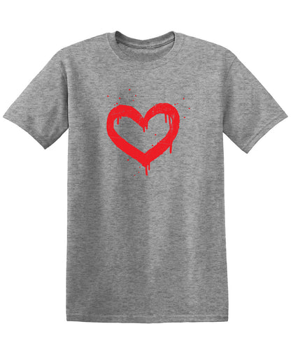 Heart Painted Valentine Day Tee