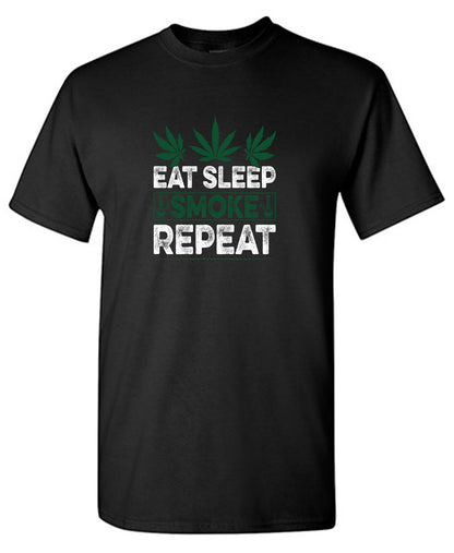 Eat Sleep Smoke Repeat Mens Tee