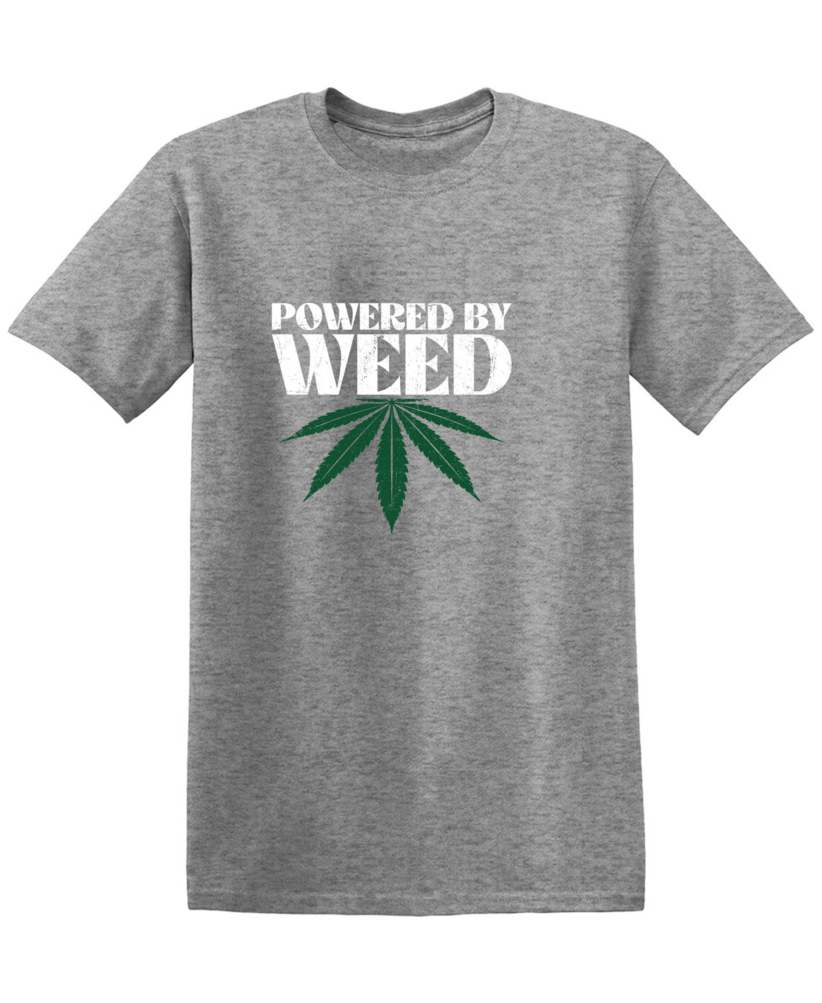Powered by Weed Mens  Tee Designs T-Shirt