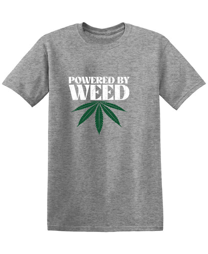 Powered by Weed Mens  Tee Designs T-Shirt