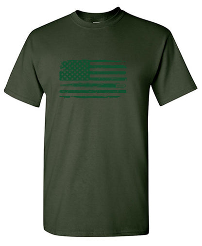 420 USA Flag Funny Mens T-Shirt
