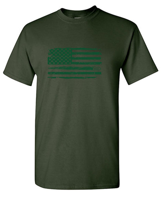 420 USA Flag Funny Mens T-Shirt