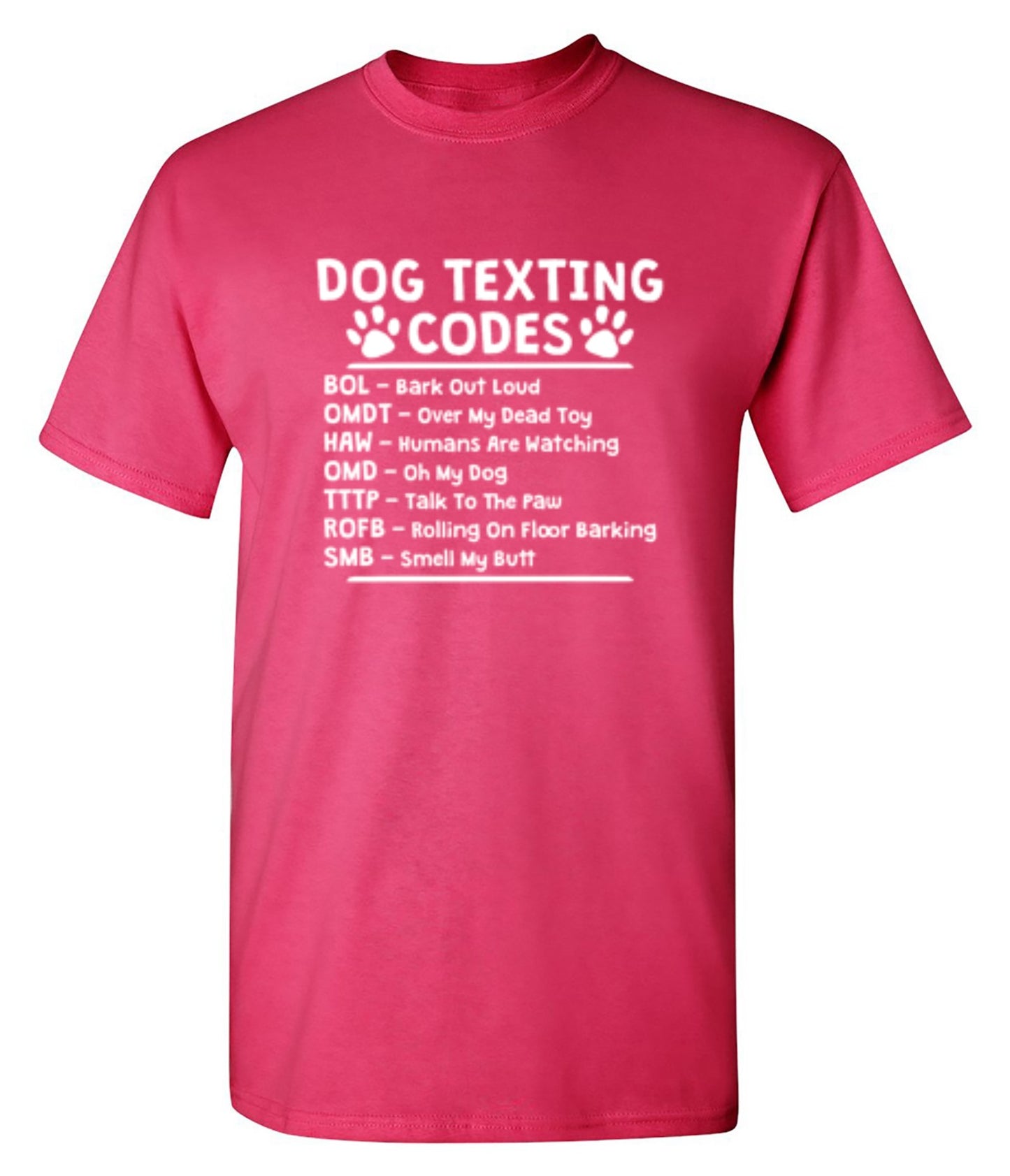 Dog Texting Codes - Roadkill T Shirts
