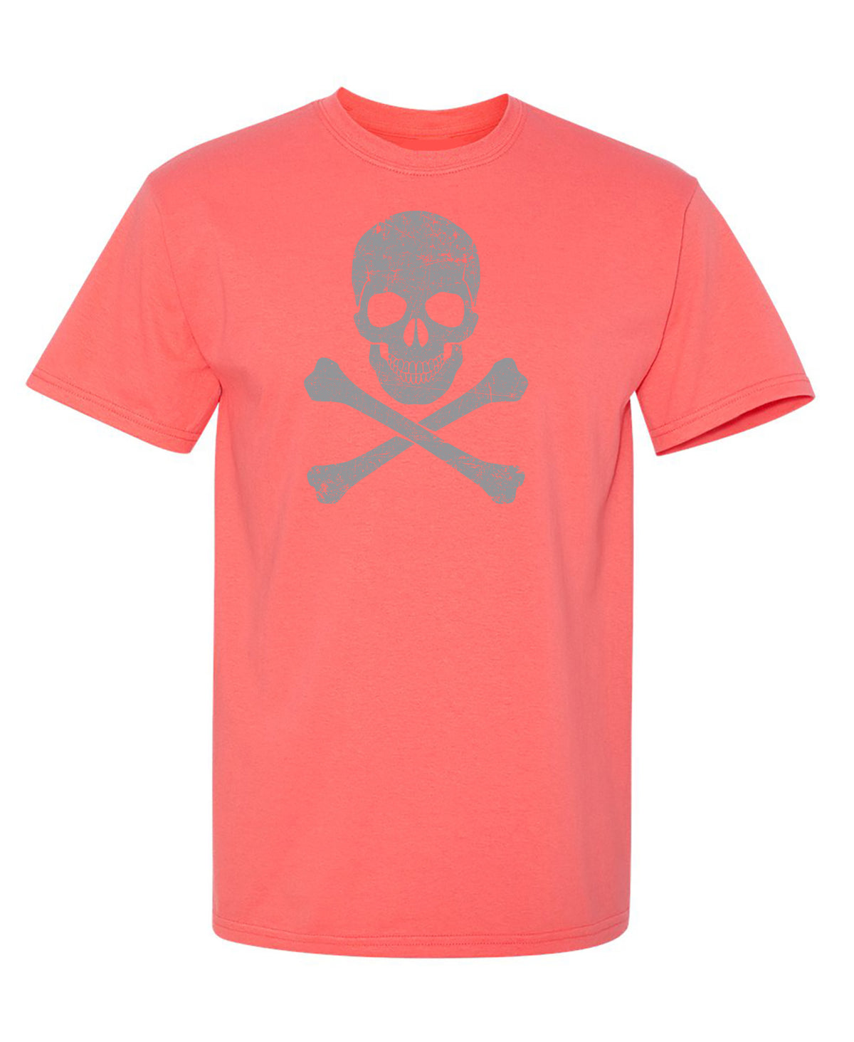 Grey Skull & Bones Mens Tee