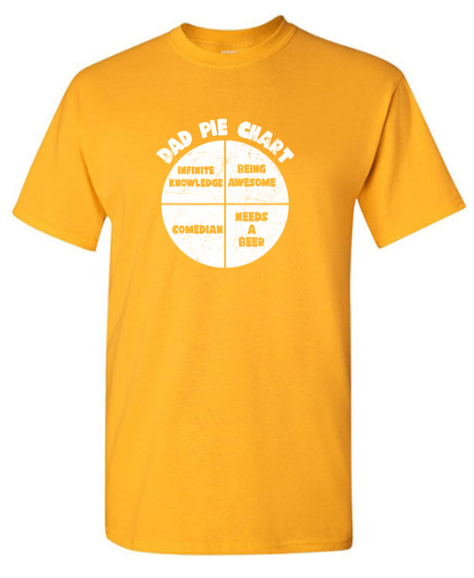 Dad Pie Chart Funny Tee