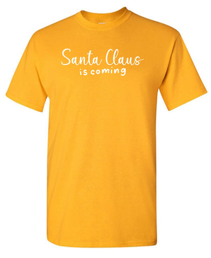 Santa Claus is Coming Christmas Tee