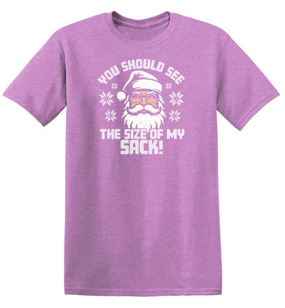 You should see the Size of My Sack, Funny Christmas T-Shirt