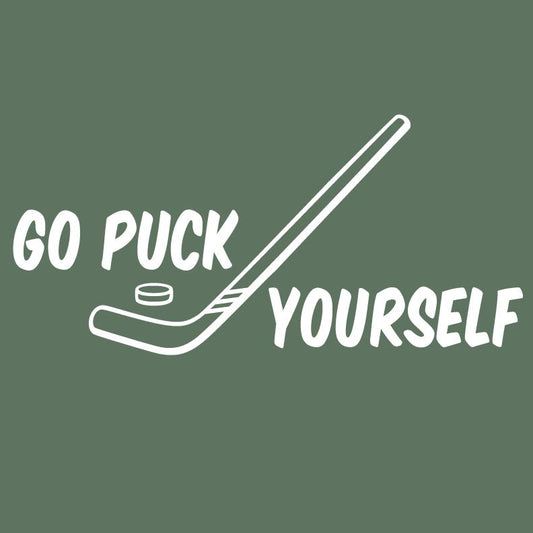 Funny T-Shirts design "Go Puck Yourself Tee"