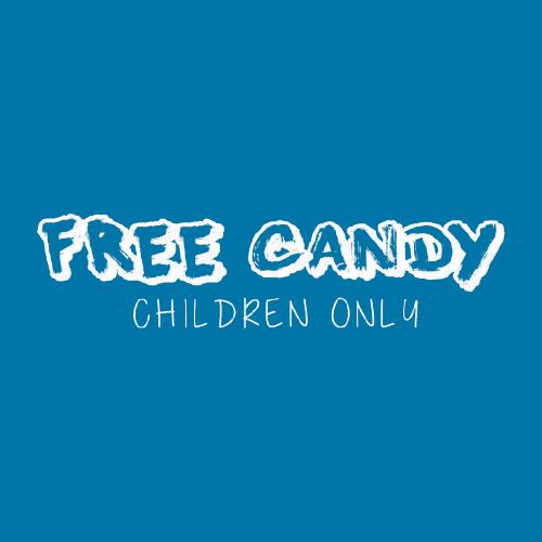 Funny T-Shirts design "Free Candy Children Only Funny Tee"