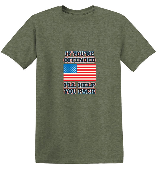 If You're Offended I'll Help You Pack T-Shirt - Bad Idea T-shirts