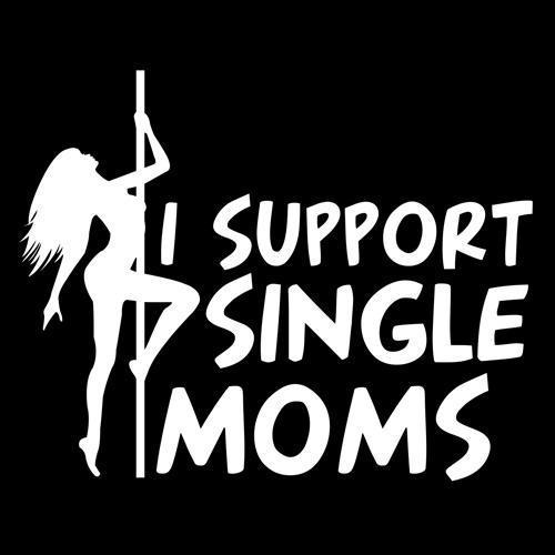 I Support Single Moms T-Shirt - Bad Idea T-shirts