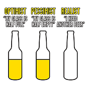 Optimist Pessimist Realist - Roadkill T Shirts