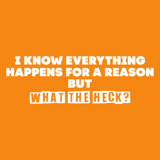 I Know Everything Happens for a Reason, But What The Heck?