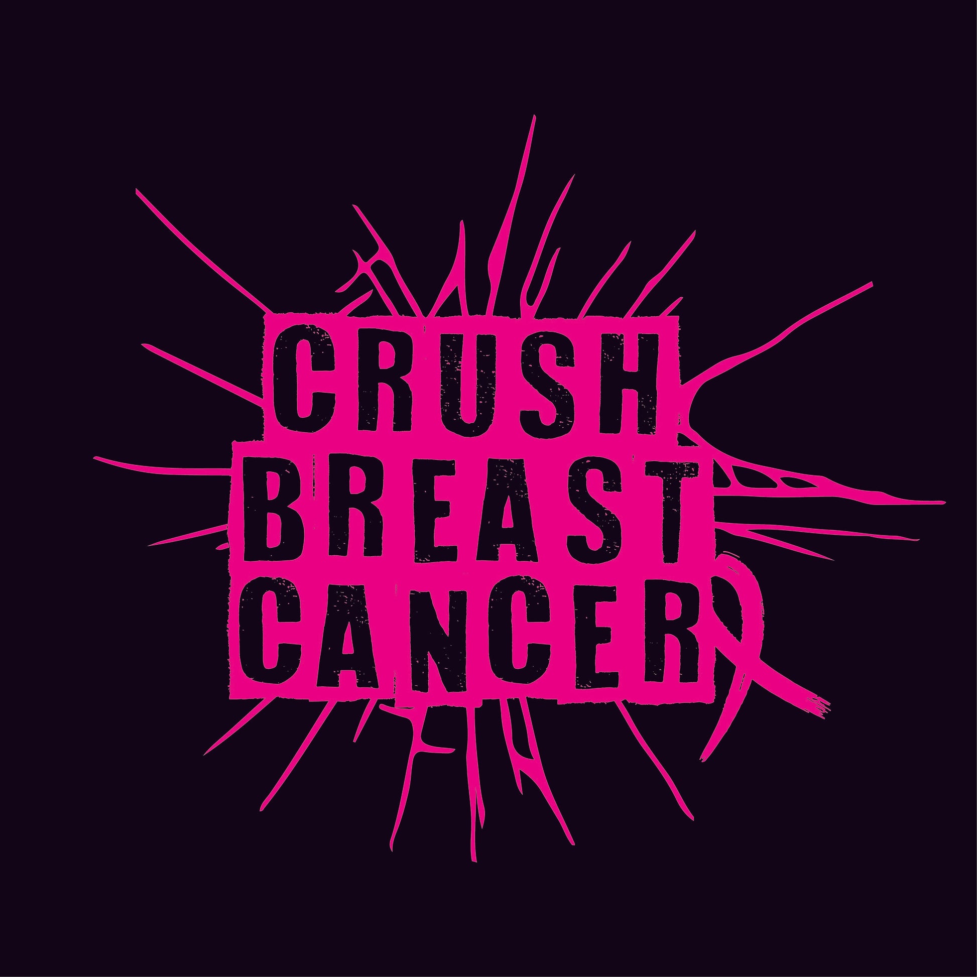 Crush Breast Cancer, T Shirt - Funny Graphic T Shirts