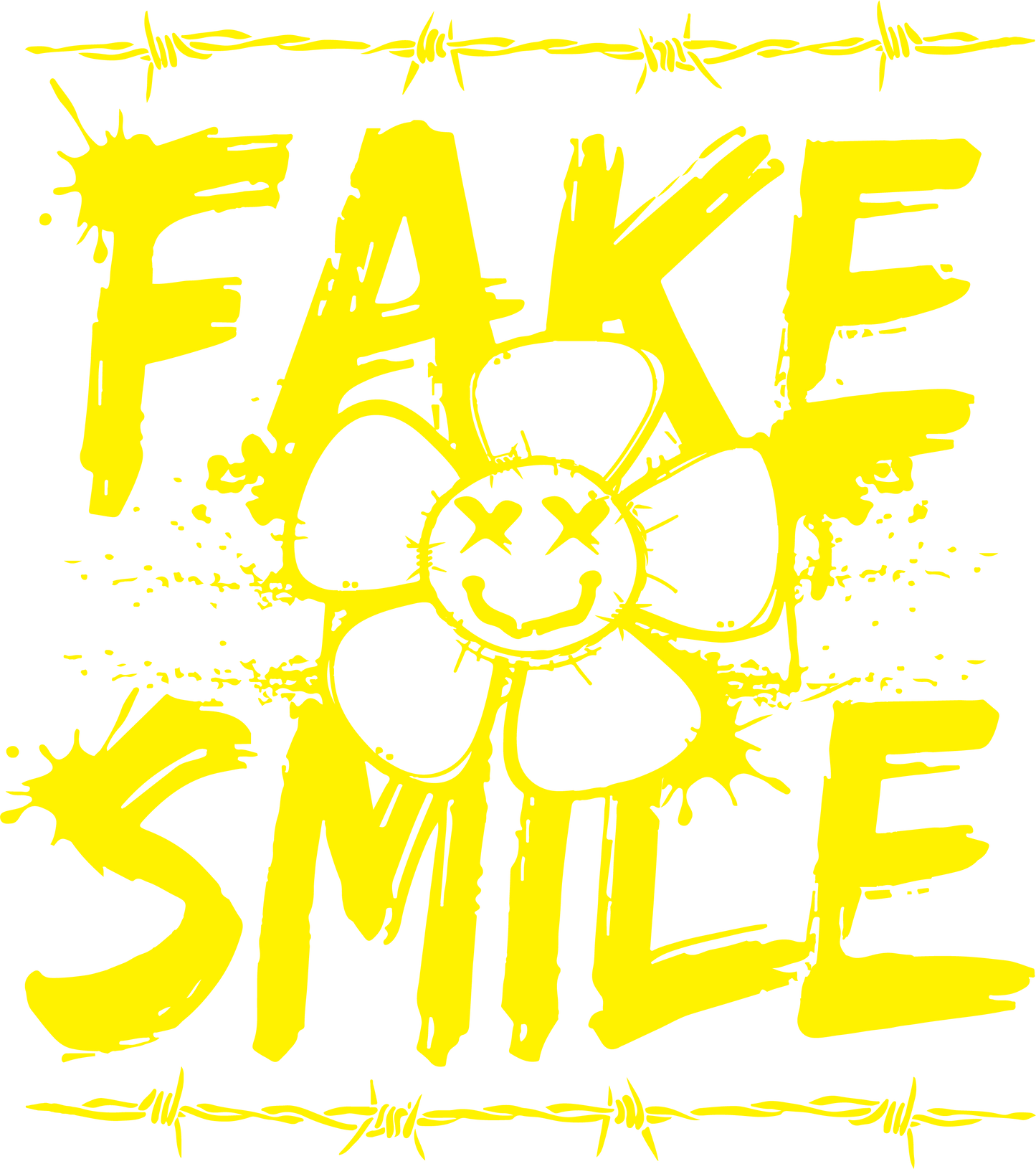 Fake Smile, X Eyes Graphic Tee