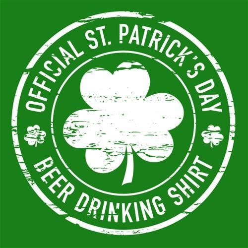 Official St. Patrick's Day Beer Drinking Shirt - Roadkill T Shirts