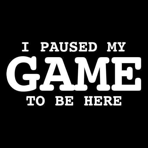 I Paused My Game To Be Here T-Shirt - Bad Idea T-shirts