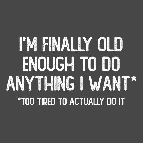 I'm Finally Old Enough To Do Anything T-Shirt - Bad Idea T-shirts