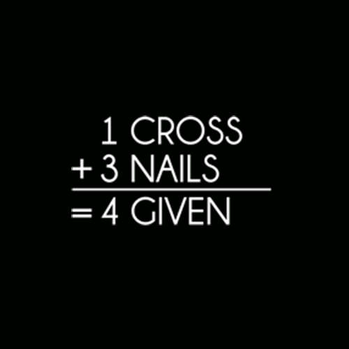 1 Cross 3 Nails 4 Given T-shirt - Graphic T-shirts | BIT