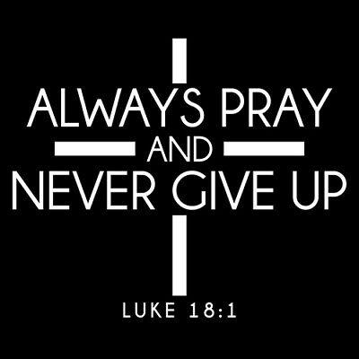 Always Pray And Never Give Up T-shirt | Bad Idea T-shirts
