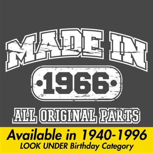 Made in 1966 All Original Parts - Roadkill T Shirts