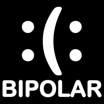 Bipolar Emoticon Smile Face Sad Face - Roadkill T Shirts