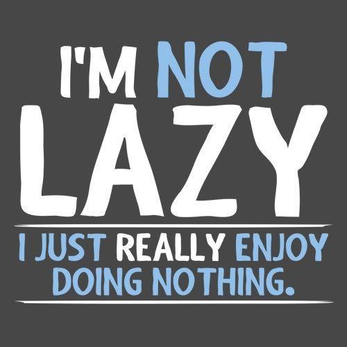 I'm Not Lazy, I Just Enjoy Doing Nothing T-Shirt - Bad Idea T-shirts