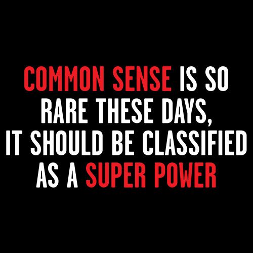 Common Sense Is So Rare These Days T-Shirt - Bad Idea T-shirts