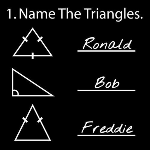 Name The Triangles T-Shirts - Graphic T-shirt - Bad Idea T-shirts